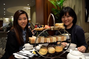 last but not least, afternoon tea with Reina '15 and Michelle '15 (taking picture)