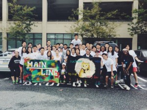 Mainline Team w/ our amazing banners @ Mini-Os, 2014!